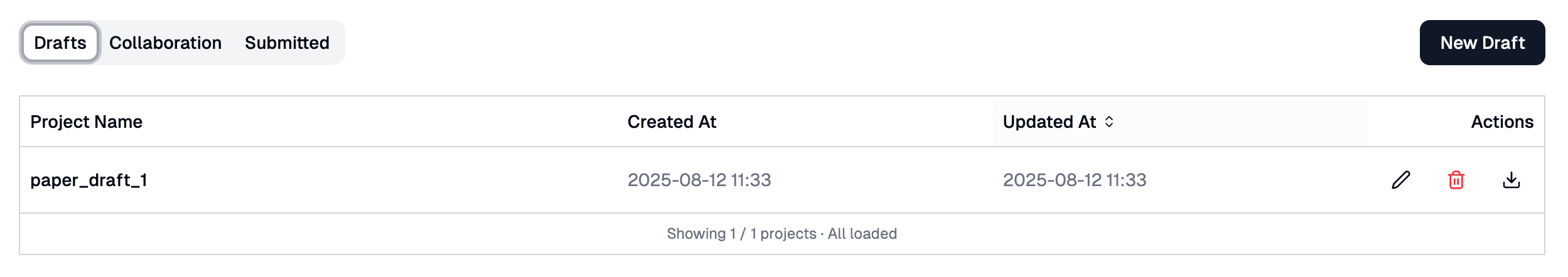 Create Draft