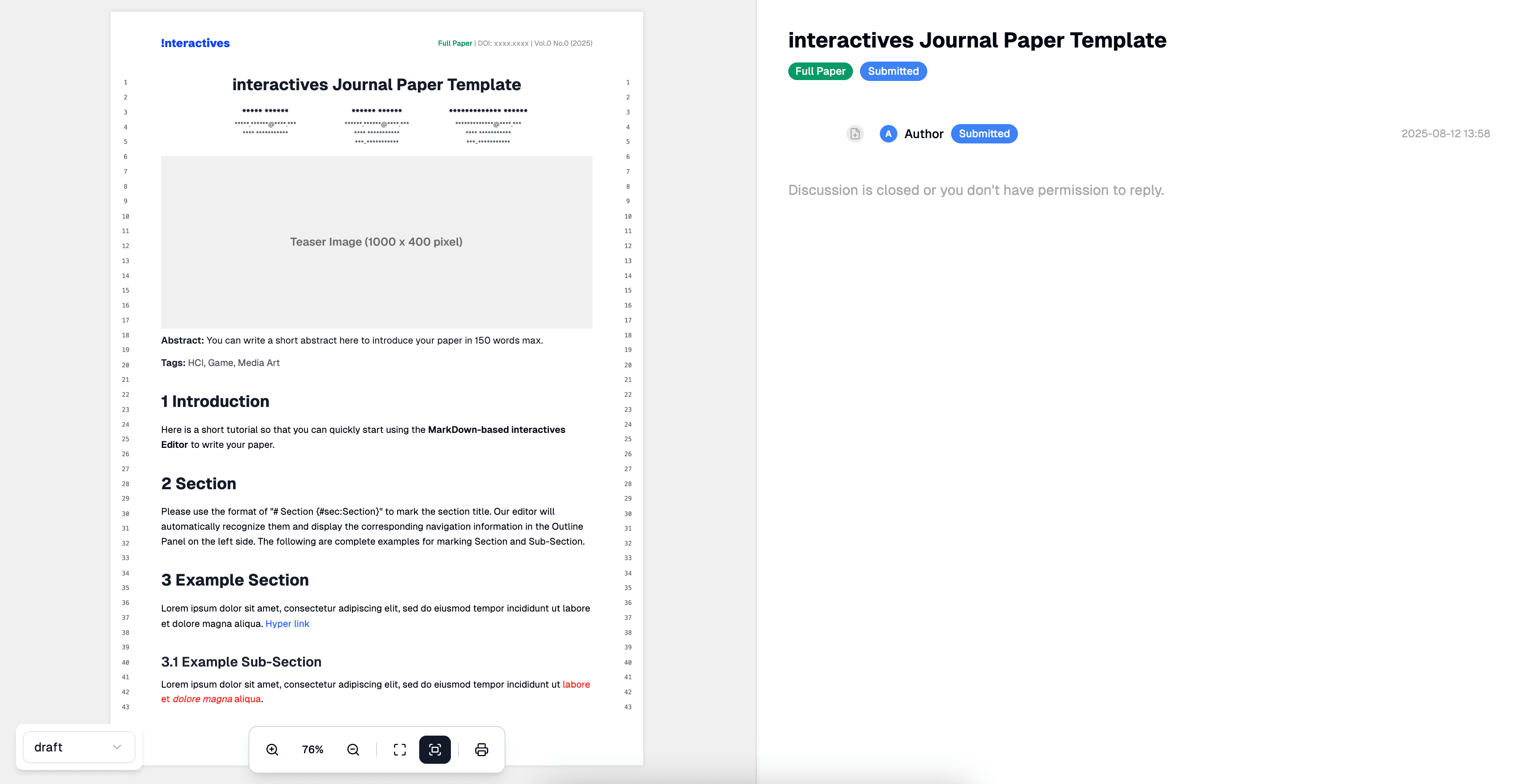 Review Page